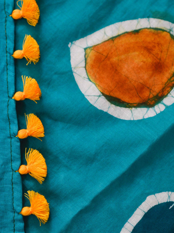 Freshness of lemon and mint: Hand waxed Batik