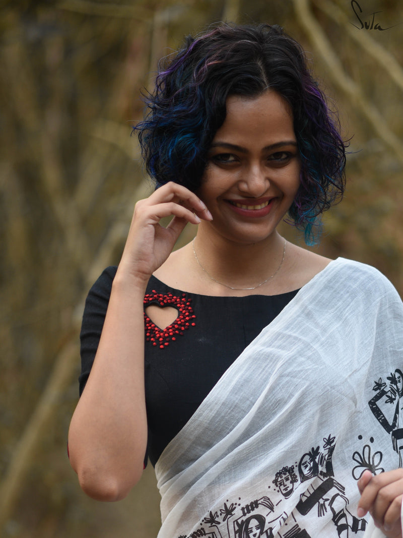 Black or Red heart (Blouse)