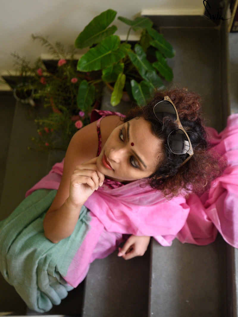 Carnation pink and fern
