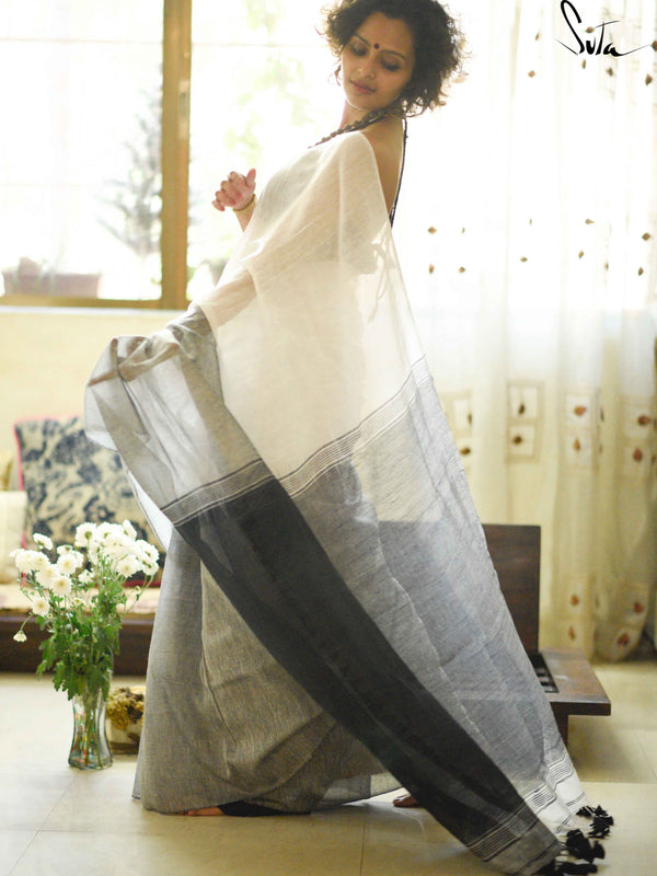 Linen- Black and white