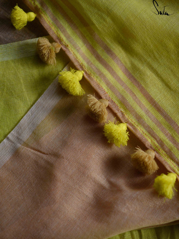 Mango butterscotch: Cotton tussar