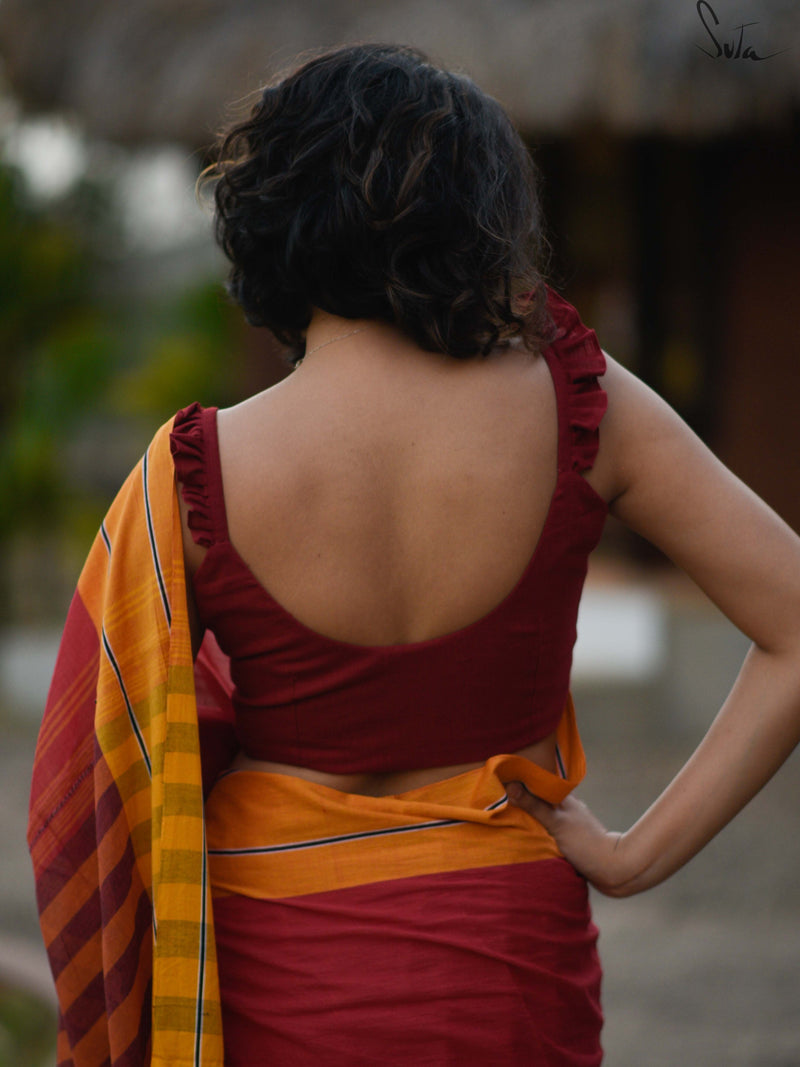 Maroon Curls (Blouse)