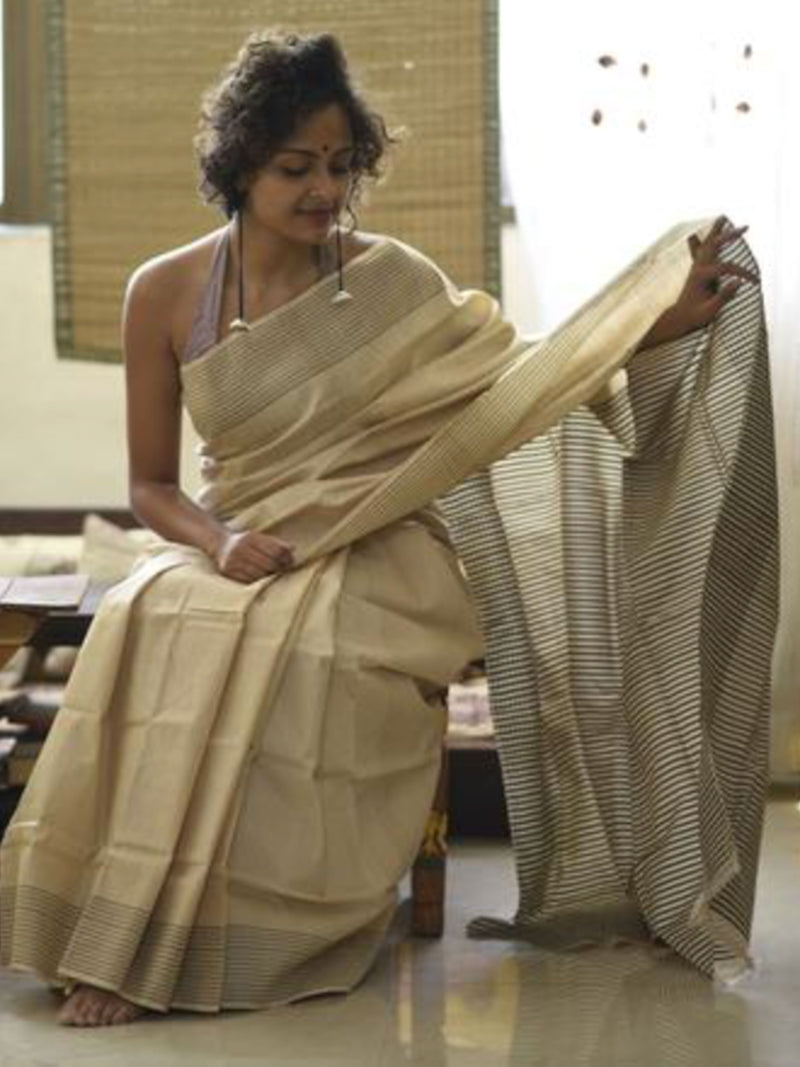 Silk: Beige And Black