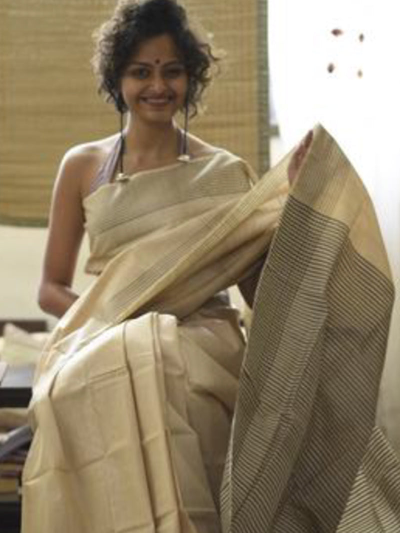 Silk: Beige And Black