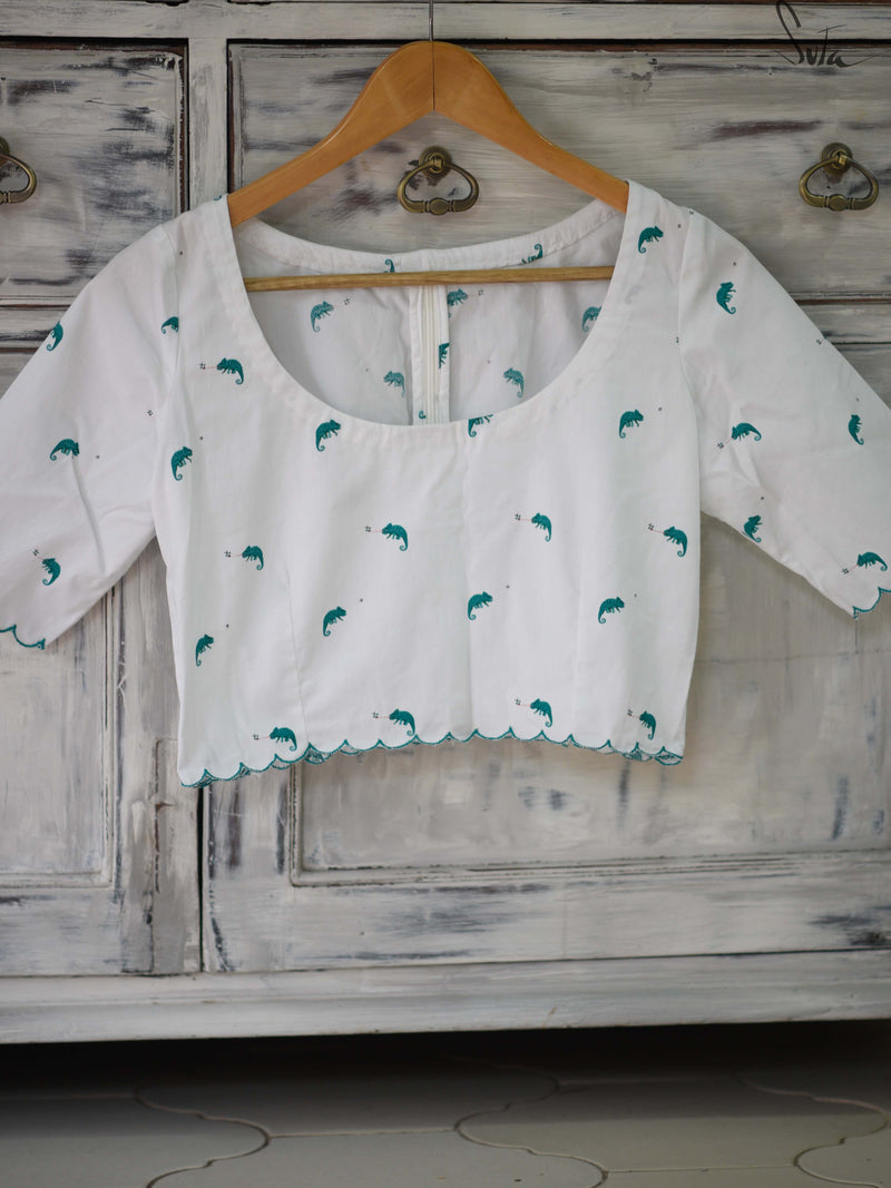 White chameleon (Blouse)