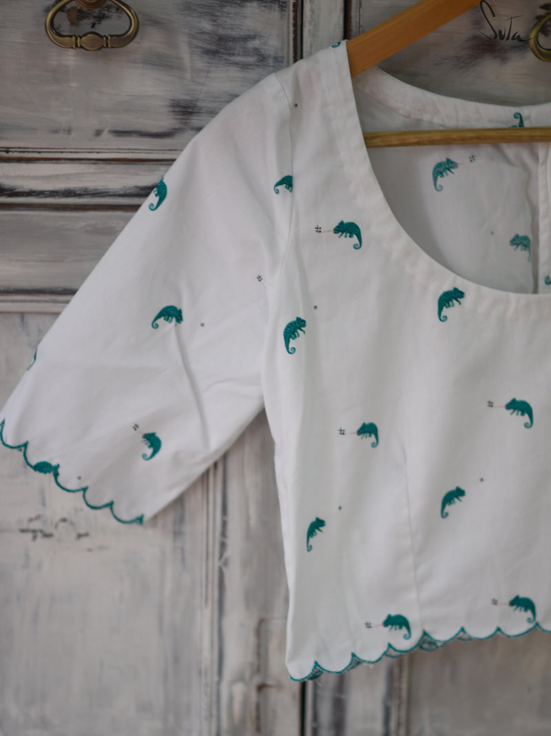 White chameleon (Blouse)