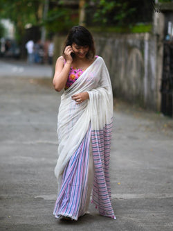 Striped again: pink & blue