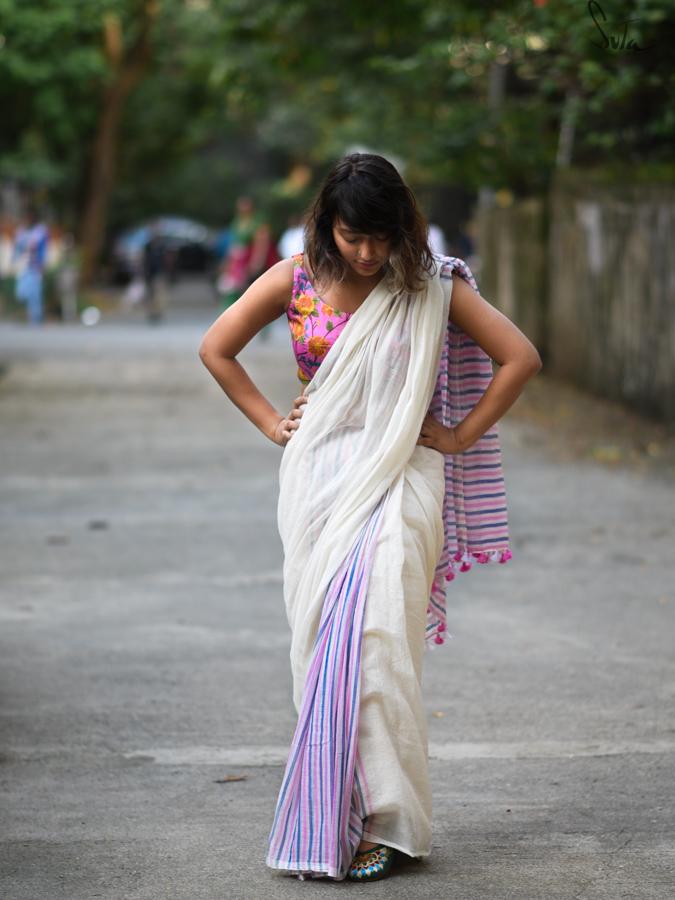 Striped again: pink & blue